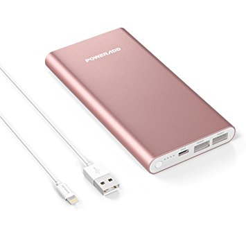 Jago Batterie Externe Chargeur Banque de Puissance Couleur au Choix 9,1x4,7x2,3 cm 4400mAh Power Bank 