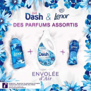 Lessive professionnelle liquide Dash 2 en 1