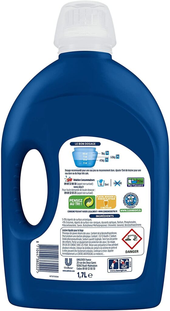 Liquide lessive Skip Ultimate Active Clean Test et avis Le Meilleur
