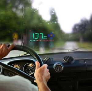 Voiture HUD affichage tête haute numérique GPS Navigation compteur de  vitesse GPS double système écran d'affichage avec – acheter aux petits prix  dans